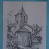 Láminas de dibujo artístico por Carlos Freixas Serie Azul E21 Iglesias románicas