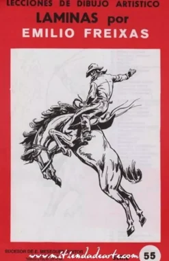 Láminas de dibujo artístico por Emilio Freixas SR55 Escenas del Oeste