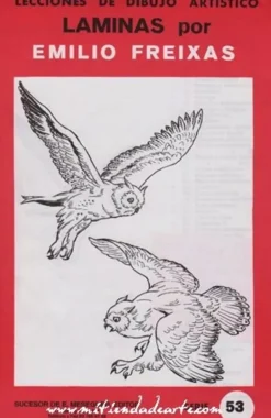 Láminas de dibujo artístico por Emilio Freixas SR53 Aves II