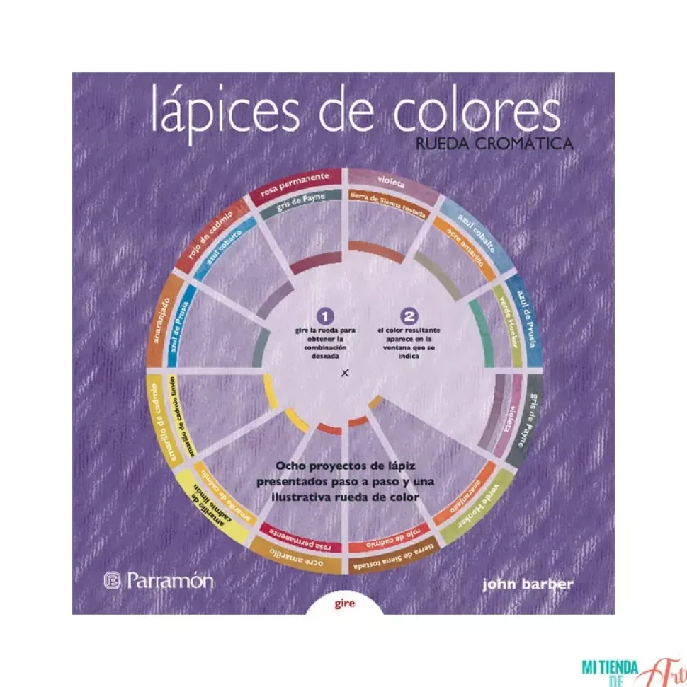Lápices de colores rueda cromática