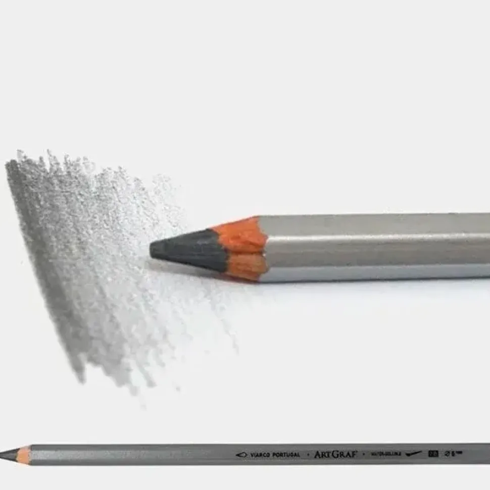 Lápiz de grafito acuarelable 2B Gris claro ArtGraf