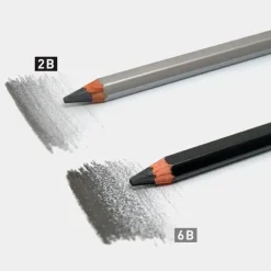 Lápiz de grafito acuarelable 2B Gris claro ArtGraf