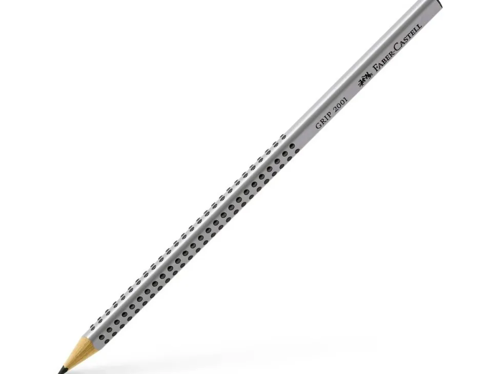 Lápiz Grafito Gris HB Grip 2001 Faber-Castell