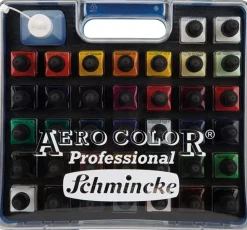 Maletín 37 tintas líquidas AeroColor Profesional Schmincke 28ml