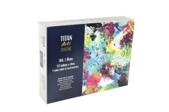 Maletín de Madera de Óleo Extrafino 12 Tubos y Accesorios Titan 20ml