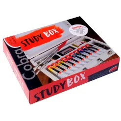 Maletín óleos al agua y accesorios Study Box Cobra Talens