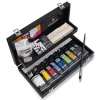 Maletín madera 9 acrílicos Abstract Colores surtidos y accesorios Sennelier 120ml