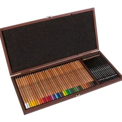 Maletín Madera 49 Lápices de Colores Rembrandt Polycolor + Art Design Lyra