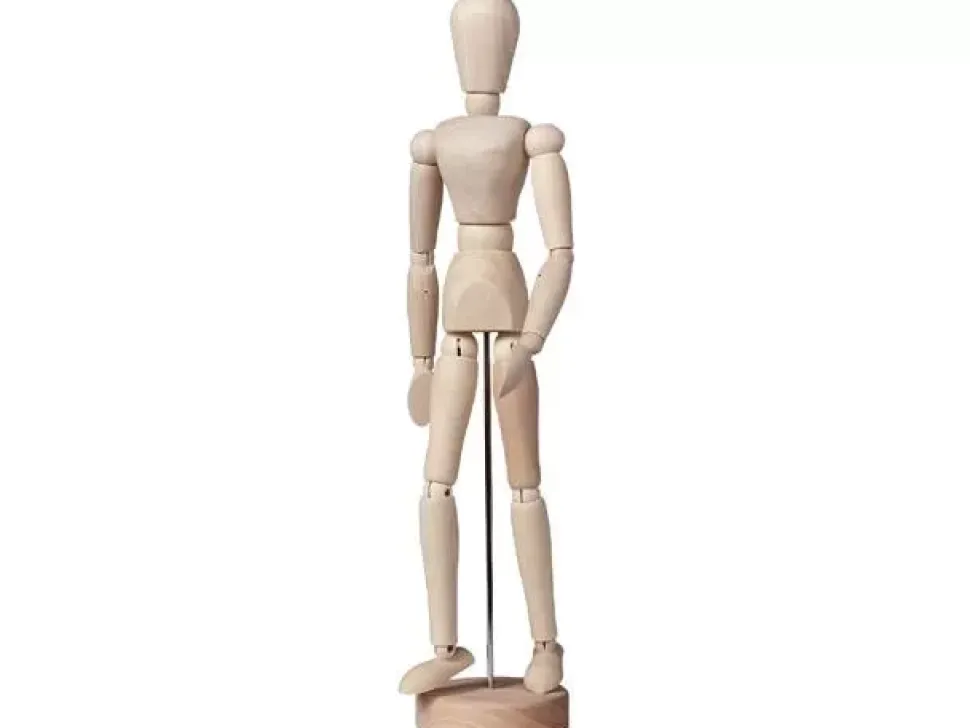 Maniquí muñeco articulado Mujer 30cm