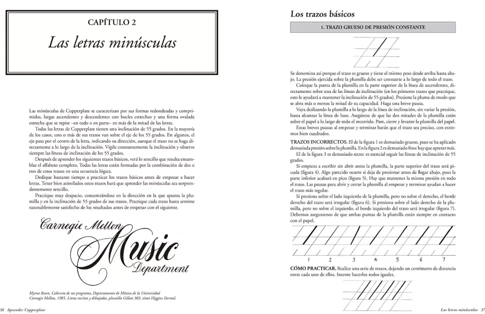 Manual de caligrafía Copperplate