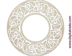 Marco Espejo Circular Filigrana Dayka 77,5cm