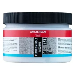 Médium acrílico piedra pómez gruesa 128 Amsterdam 250ml