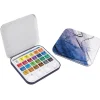 Mini set de viaje de acuarela 24 medias pastillas Aquafine Daler Rowney
