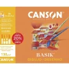 Minipack 10 Papeles Dibujo Basik Liso Canson A4 130g/m²
