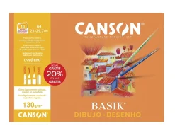 Minipack 10 Papeles Dibujo Basik Liso Canson A4 130g/m²