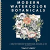 Modern Watercolor Botanicals spiral bound