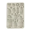 Molde de silicona Pasteles Romantic Candy Christmas Stamperia 15x21cm