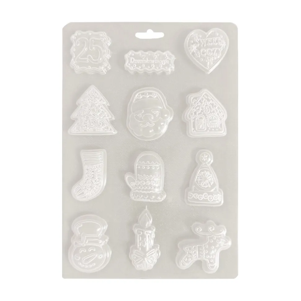 Molde flexible Romantic Candy Christmas Stamperia 15x21cm
