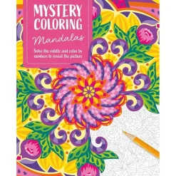 Mystery coloring mandalas Solve the riddle and color by numbers to reveal the picture