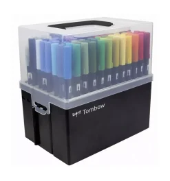 Organizador con 108 rotuladores ABT Dual Brush Tombow