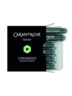 Pack 6 Cartuchos de tinta Chromatics Delicate Green Caran d'Ache