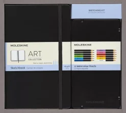 Pack Cuaderno de bocetos Art y lápices de acuarela Moleskine