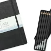 Pack Cuaderno de Dibujo Art y Lápices Moleskine