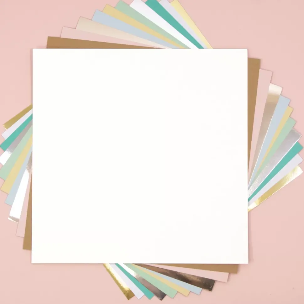 Pack de 25 Cartulinas Ivory Craftelier 30x30cm