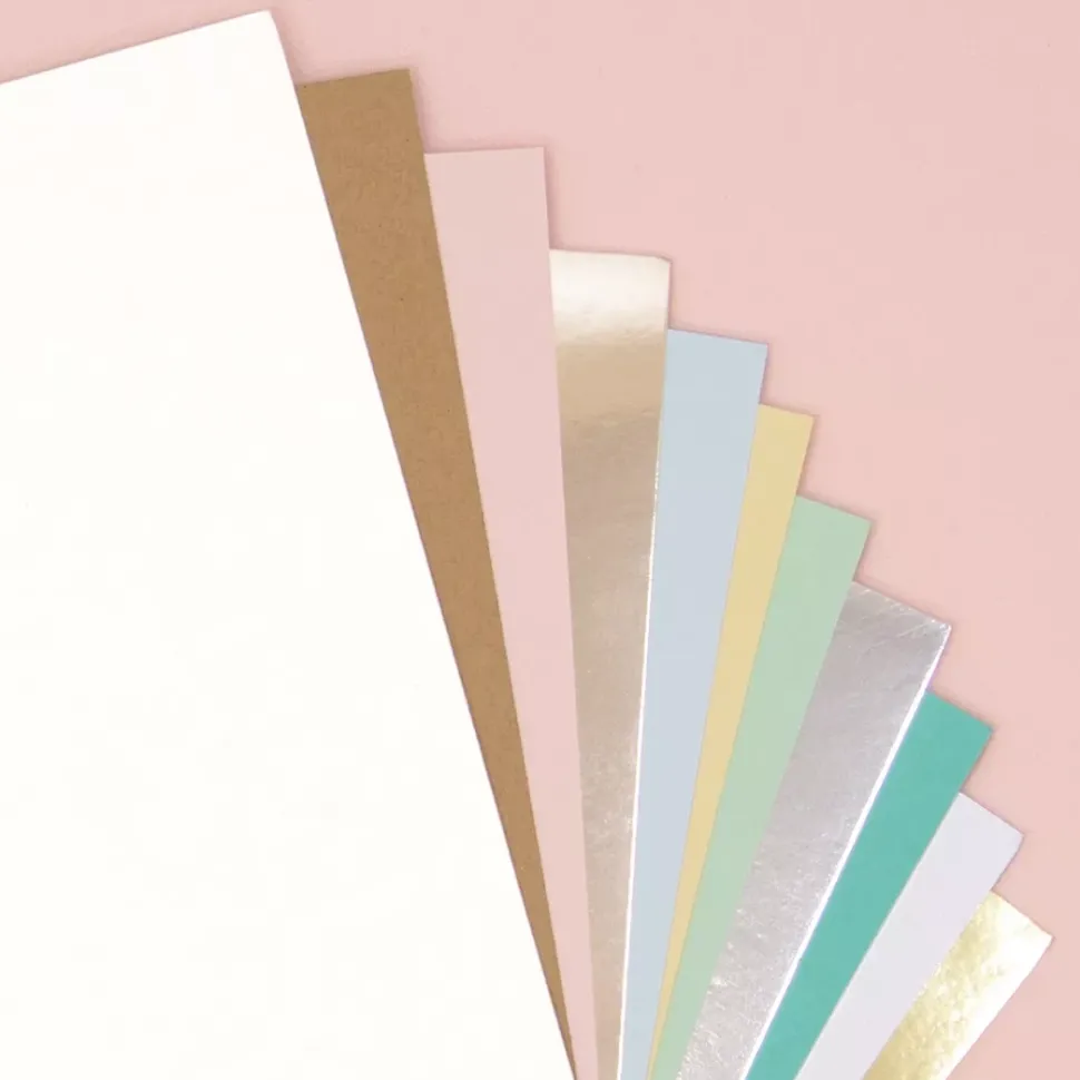 Pack de 15 Cartulinas Mirror Card Gold Craftelier 30x30cm