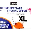 Pack de 2 Tubos Óleo Fino XL Blanco de Titanio Pebeo 200ml