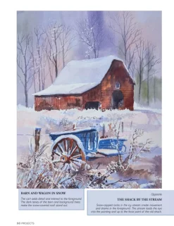 Painting watercolour Snow Scenes the Easy Way