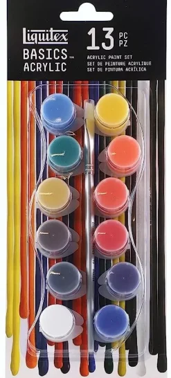 Paleta 12 acrílicos Basics Liquitex 4ml