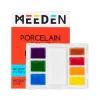 Paleta cerámica rectangular 8 pozos Meeden 13x18cm