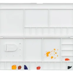 Paleta de plástico rectangular con tapa Talens