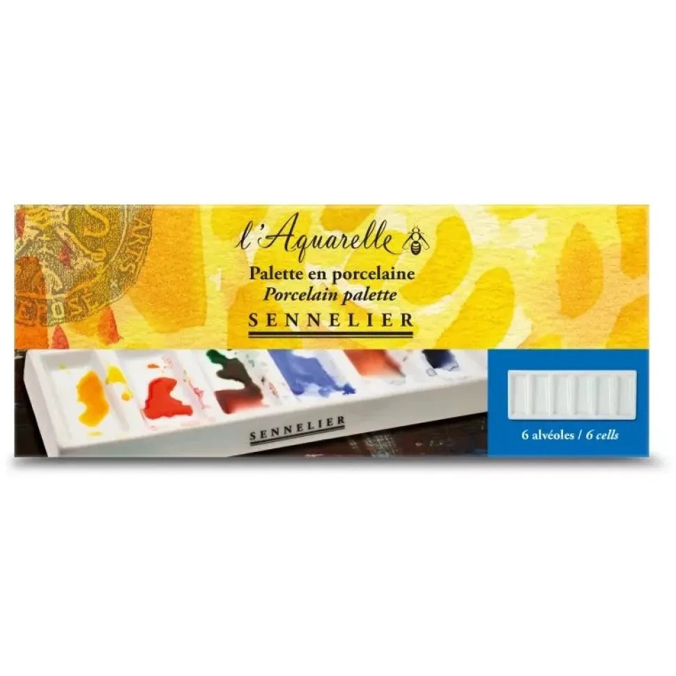 Paleta de porcelana Sennelier 7,8 x 19,5cm