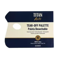 Paleta desechable 40 hojas Titan 22,5x30cm