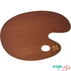 Paleta ovalada de madera barnizada Talens 29x37cm