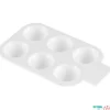 Paleta rectangular de plástico 6 pocillos para acrílico, acuarela o témpera