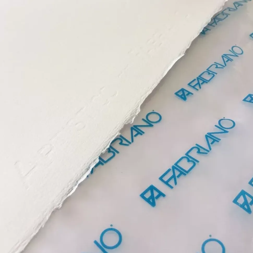 Papel acuarela artístico grano suave Blanco Tradicional Fabriano 56x76cm