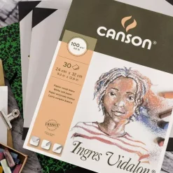 Papel Artístico Ingres Vidalon Canson 50x65cm 100g/m²