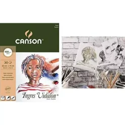 Papel Artístico Ingres Vidalon Canson 50x65cm 100g/m²