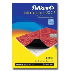 Papel carbón para calco negro Interplastic 1022G 100H Pelikan A4