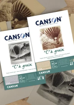 Papel Dibujo Tintado “C” à Grain Grano Fino Canson 50x65cm 250g/m²