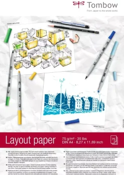 Papel Layout Tombow A4 29,7x21cm