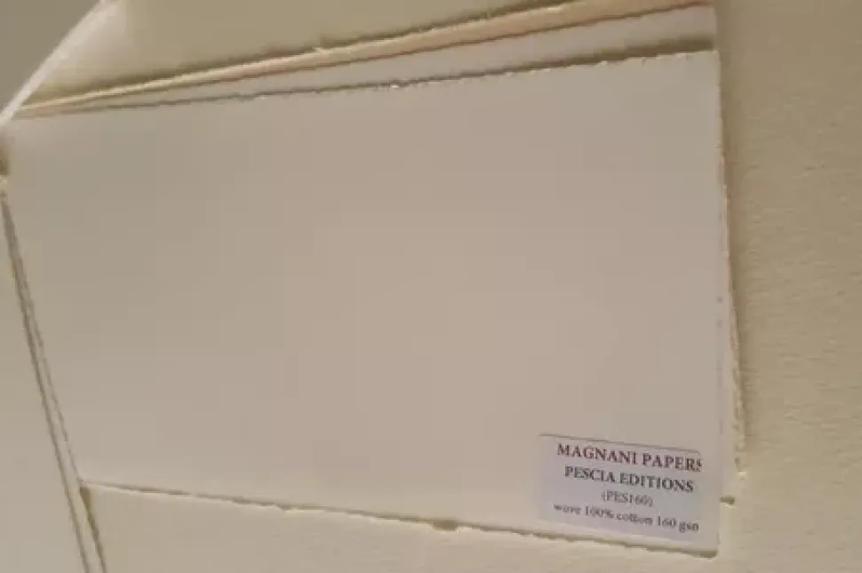Papel serigrafía blanco Stampa D' Offset Pescia Editions Magnani 72x102cm