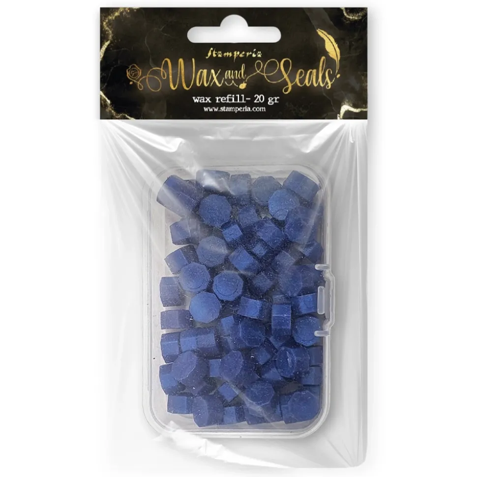 Perlas de lacre Azul Oscuro Wax and Seals Stamperia