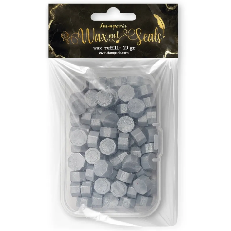 Perlas de lacre Plata Wax and Seals Stamperia