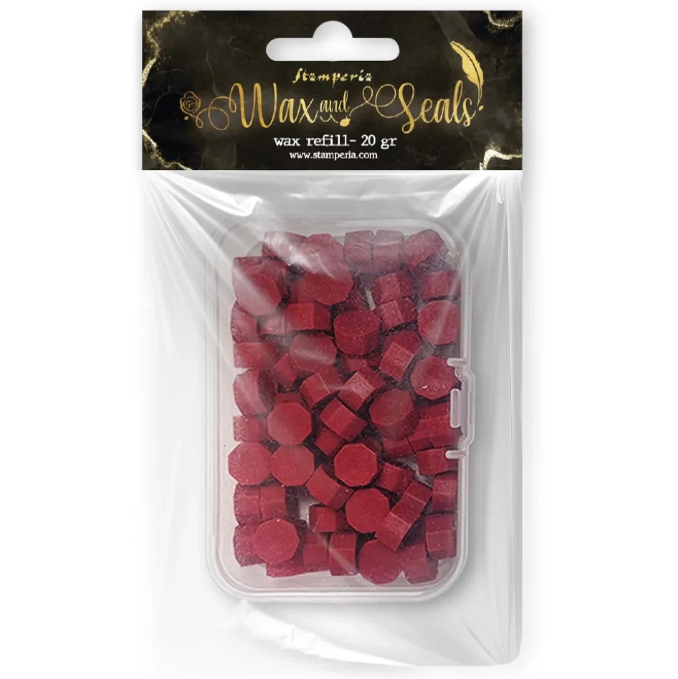 Perlas de lacre Rojo Wax and Seals Stamperia