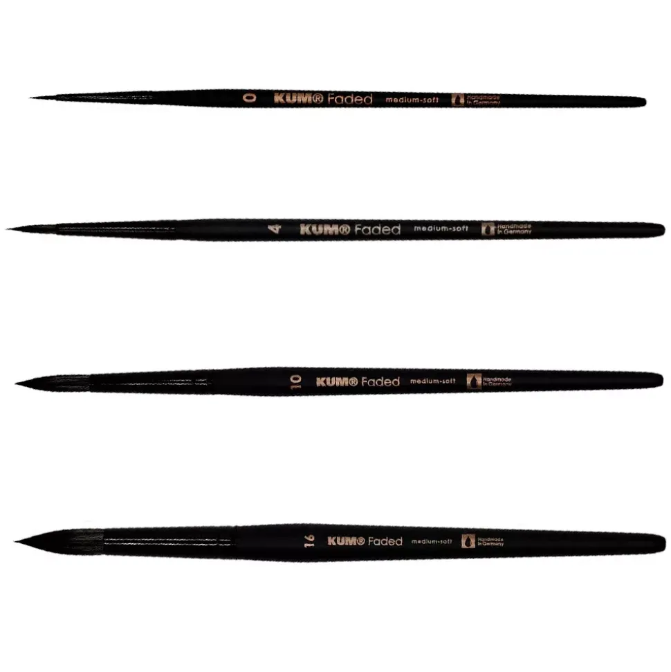 Pincel acuarela sintético redondo Faded Kum