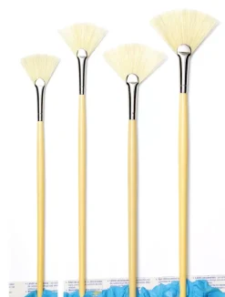 Pincel Cerda Abanico Mango Largo Serie 6089 Isabey